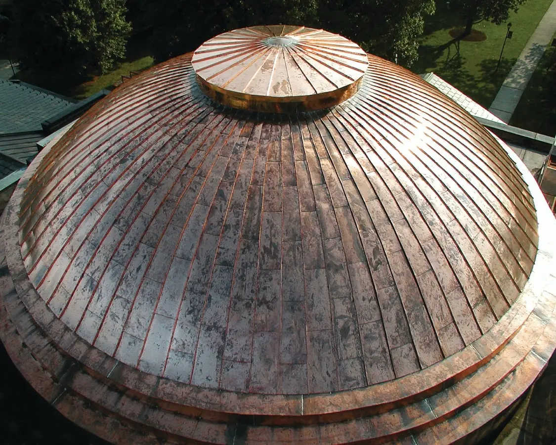 Craftsman Roofing crew installing a new roof in Franklin McPherson Square